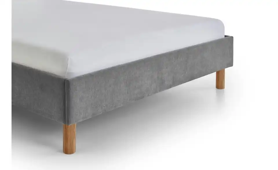 Polsterbett Joker in grau, Detailansicht