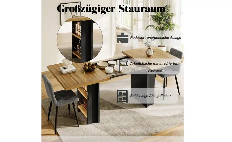Esstisch Clarityy, Bild mit Text