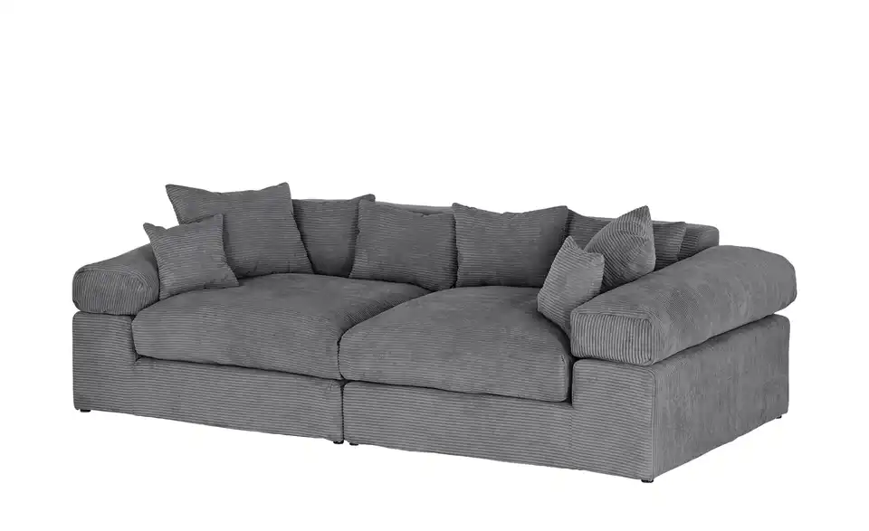 smart Big Sofa Lianea in modernem Cord, Perspektive