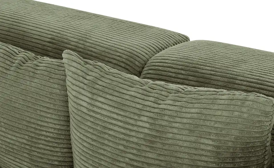smart Big Sofa Lianea in modernem Cord, Detailansicht