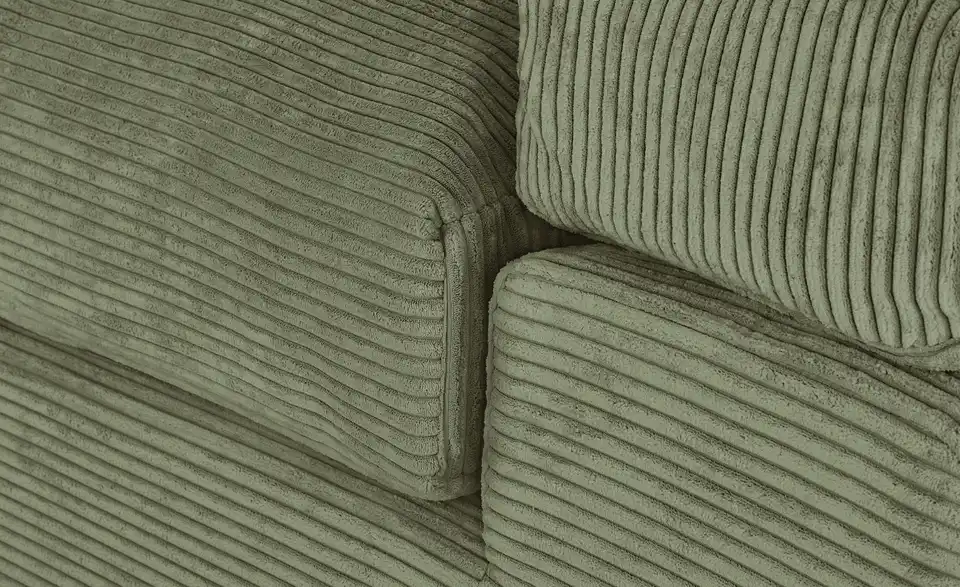 smart Big Sofa Lianea in modernem Cord, Detailansicht