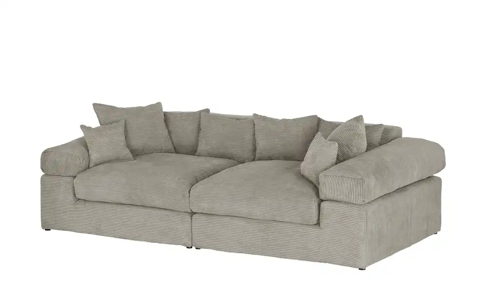 smart Big Sofa Lianea in modernem Cord, Perspektive