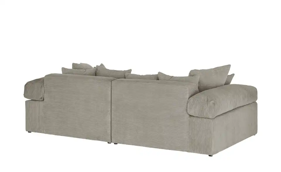 smart Big Sofa Lianea in modernem Cord, Rückansicht