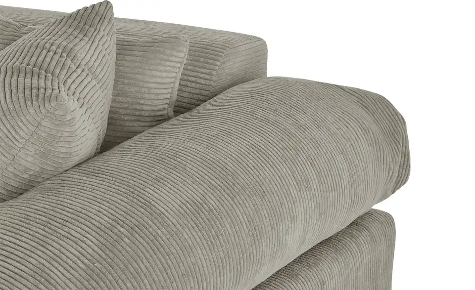 smart Big Sofa Lianea in modernem Cord, Detailansicht