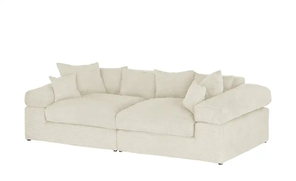 smart Big Sofa Lianea in modernem Cord, Perspektive