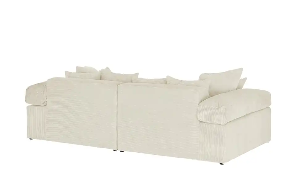 smart Big Sofa Lianea in modernem Cord, Rückansicht