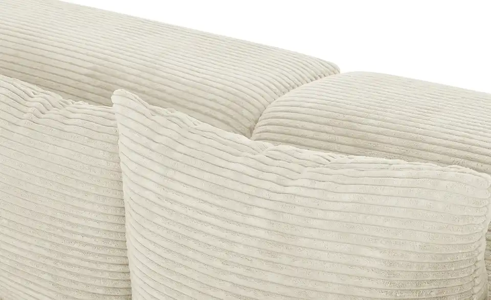 smart Big Sofa Lianea in modernem Cord, Detailansicht