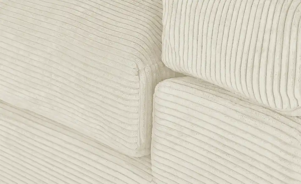 smart Big Sofa Lianea in modernem Cord, Detailansicht