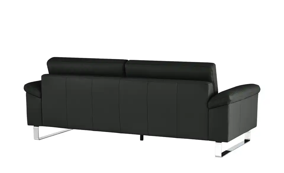 Max Schelling Ledersofa Maximum mit Kufengestell, Rückansicht