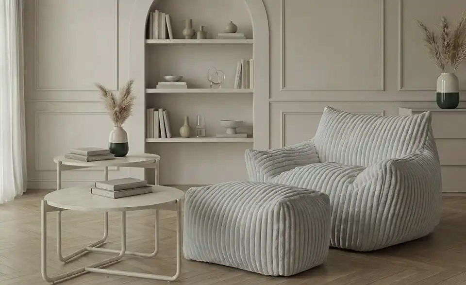 Sessel Sashenka vakuumiert, in Wohnsituation