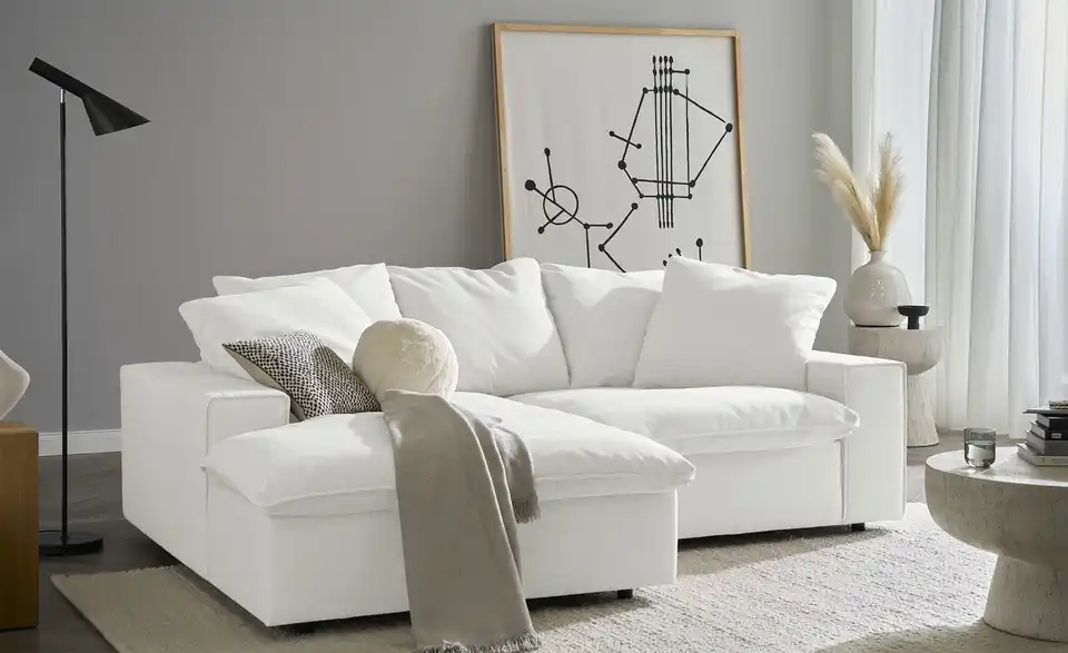 SOHO Ecksofa Kini, in Wohnsituation