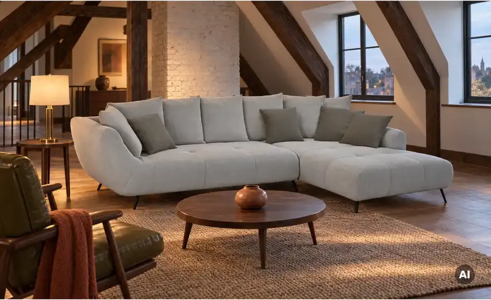 bobb Ecksofa Bellani III, in Wohnsituation