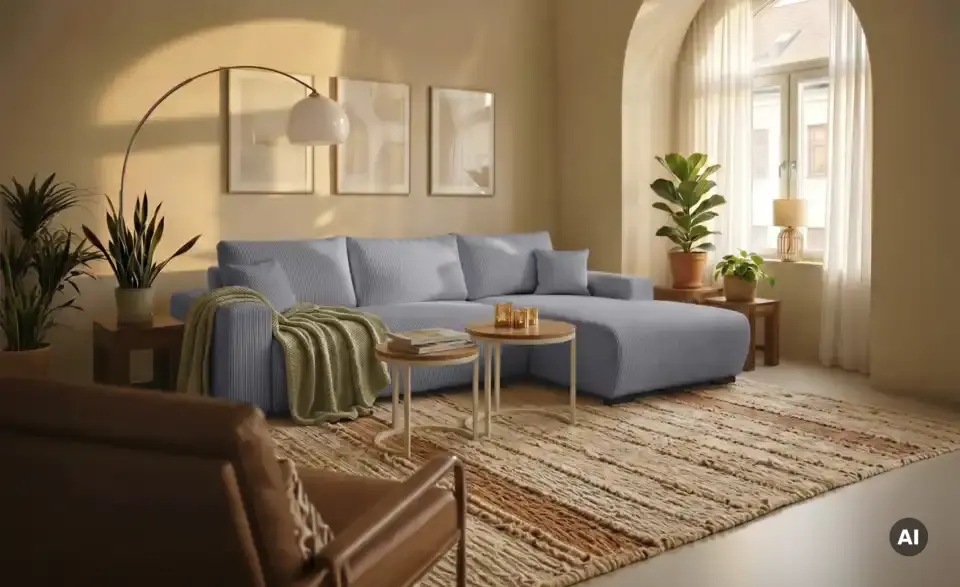 smart Ecksofa Nelly mit Schlaffunktion, in Wohnsituation