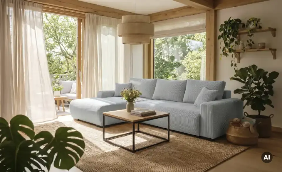 smart Ecksofa Nelly mit Schlaffunktion, in Wohnsituation
