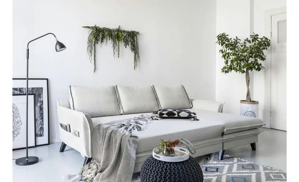 Miuform Ecksofa Charming Charlie mit Schlaffunktion, Funktionsansicht