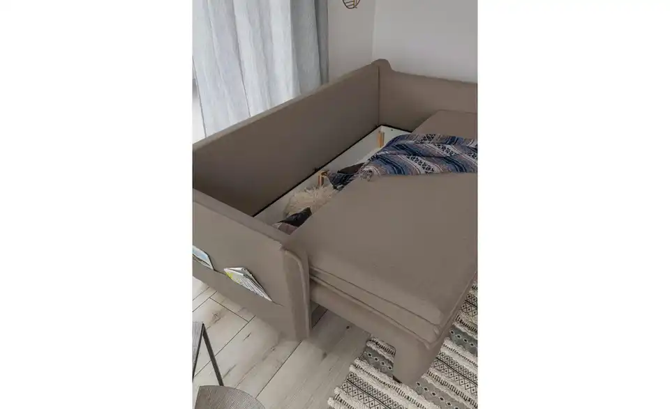 Miuform Einzelsofa Charming Charlie mit Schlaffunktion, geöffnet