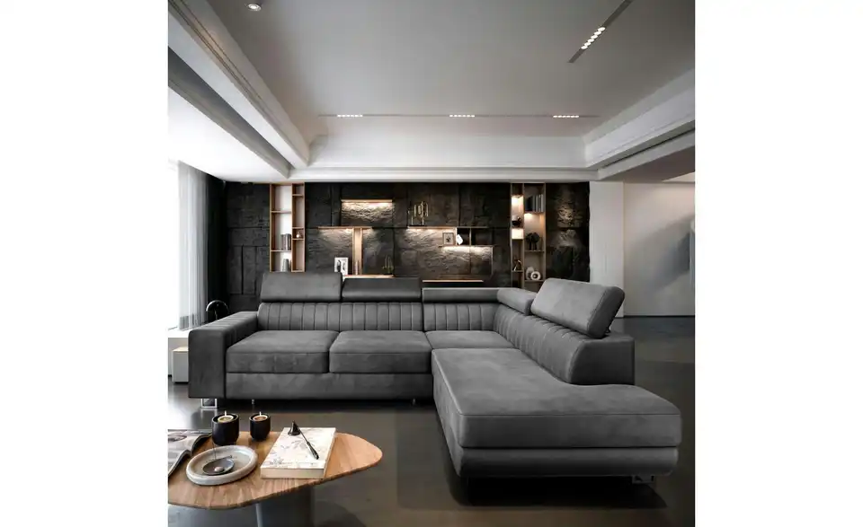MASSENO Ecksofa Nola mit Schlaffunktion, in Wohnsituation