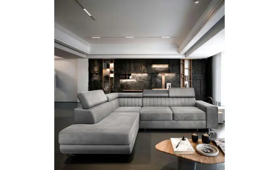 MASSENO Ecksofa Nola mit Schlaffunktion, in Wohnsituation