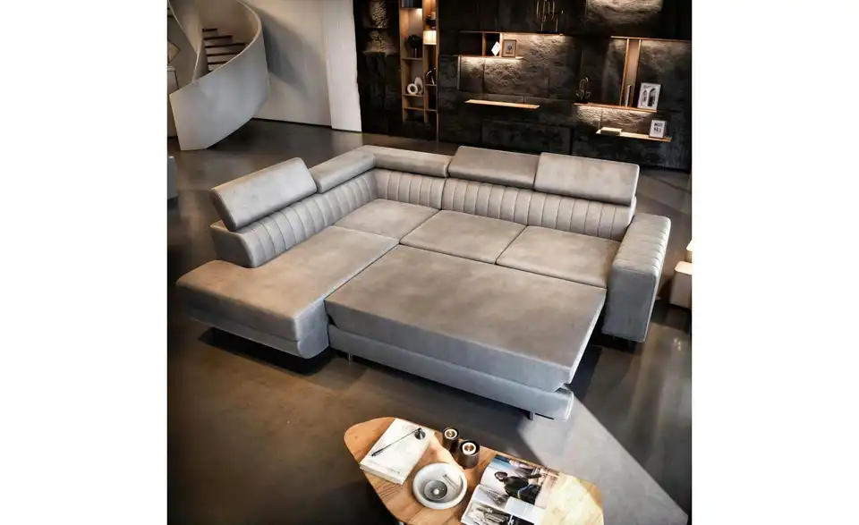 MASSENO Ecksofa Nola mit Schlaffunktion, in Wohnsituation