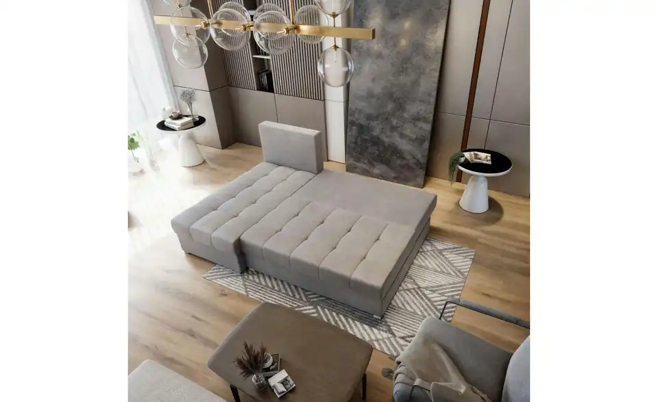 MASSENO Ecksofa Rita mit Schlaffunktion, in Wohnsituation