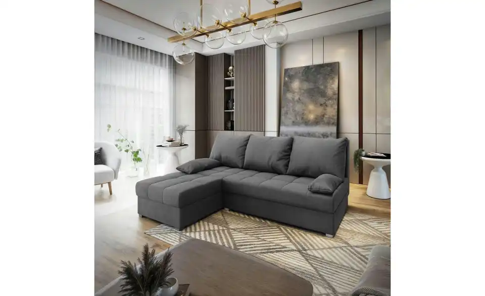 MASSENO Ecksofa Rita mit Schlaffunktion, in Wohnsituation