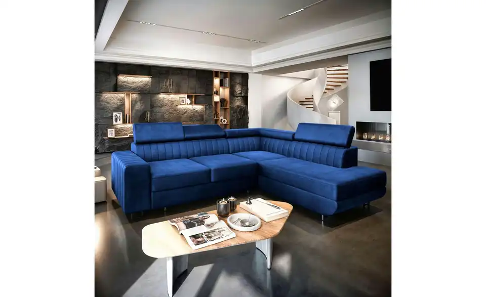 MASSENO Ecksofa Nola mit Schlaffunktion, in Wohnsituation