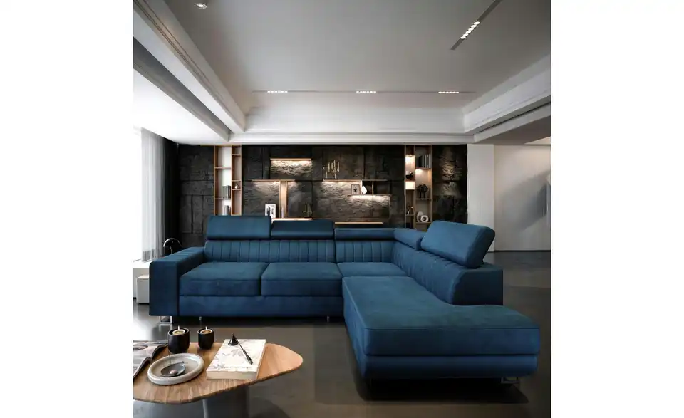 MASSENO Ecksofa Nola mit Schlaffunktion, in Wohnsituation