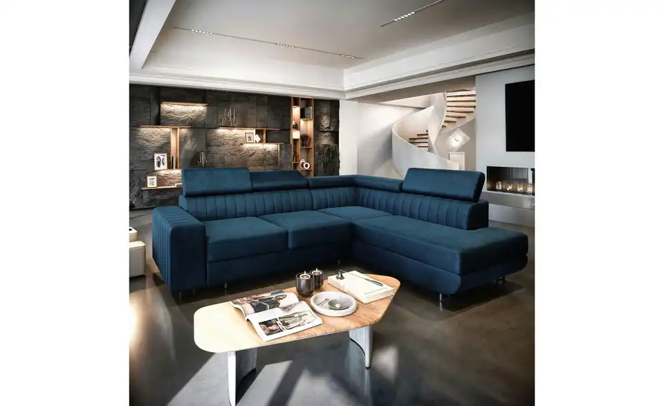 MASSENO Ecksofa Nola mit Schlaffunktion, in Wohnsituation