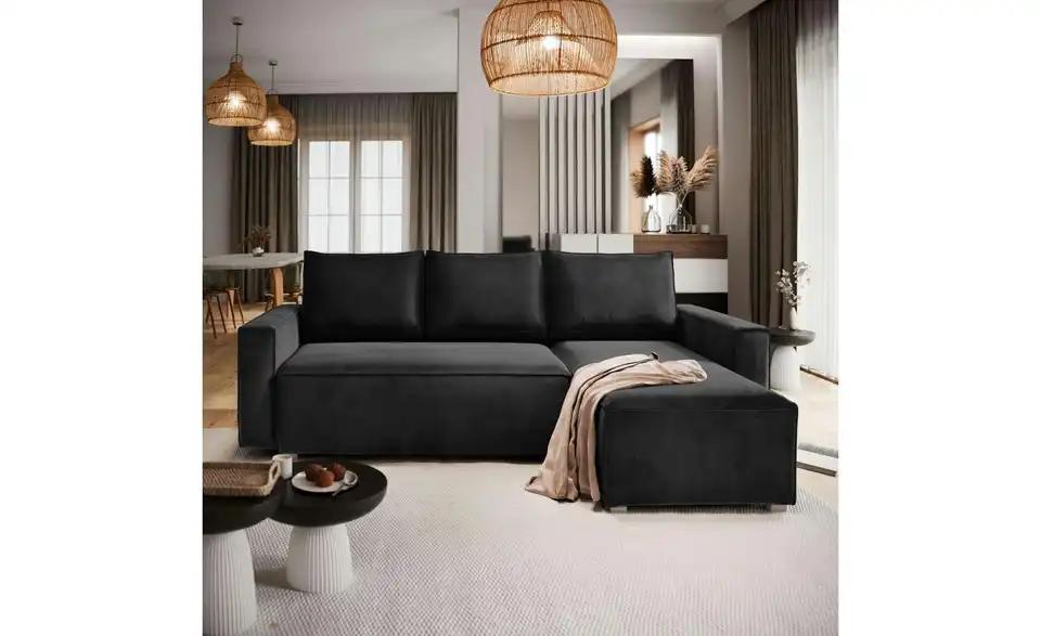 MASSENO Ecksofa Siles mit Schlaffunktion, in Wohnsituation