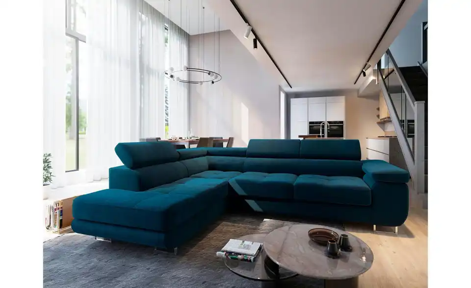 MASSENO Ecksofa Selva mit Schlaffunktion, in Wohnsituation