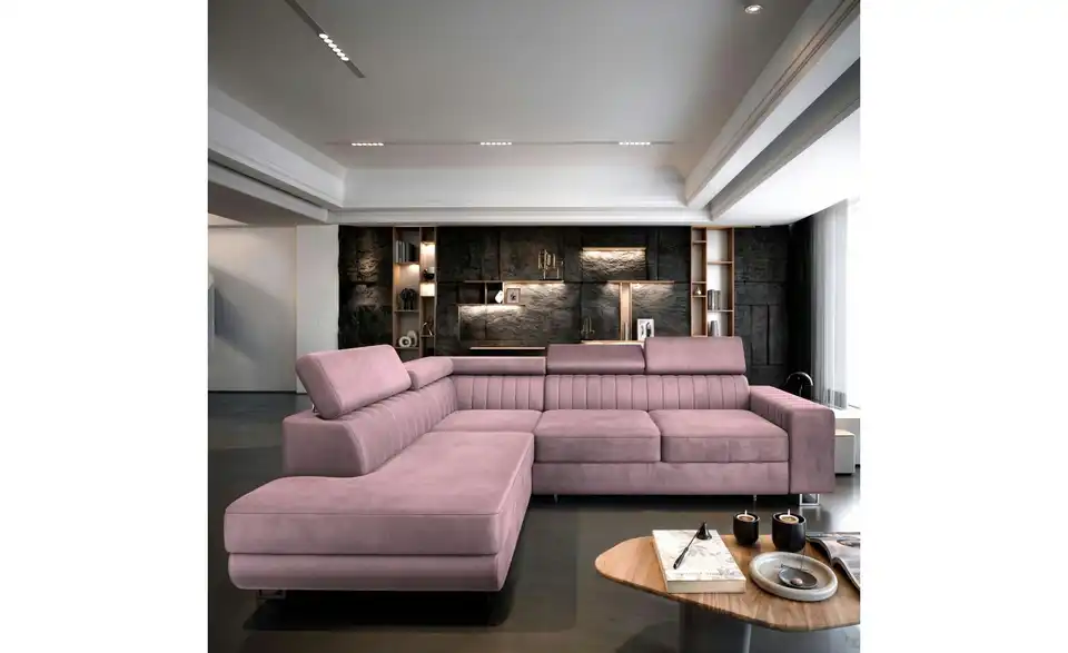 MASSENO Ecksofa Nola mit Schlaffunktion, in Wohnsituation