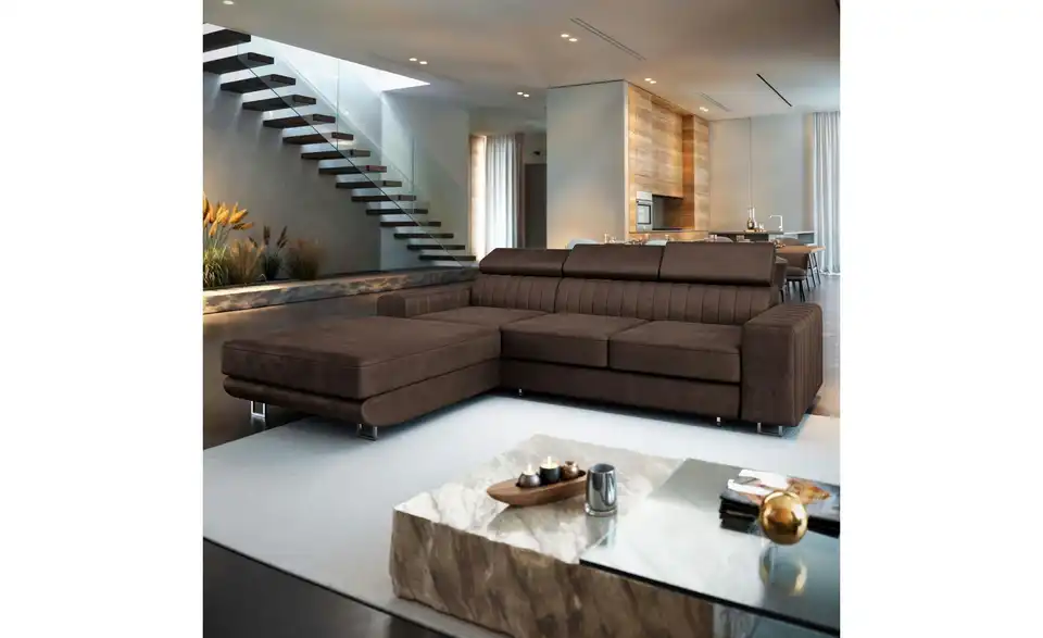 MASSENO Ecksofa Noto mit Schlaffunktion, in Wohnsituation