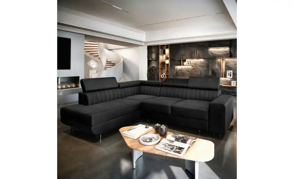MASSENO Ecksofa Nola mit Schlaffunktion, in Wohnsituation
