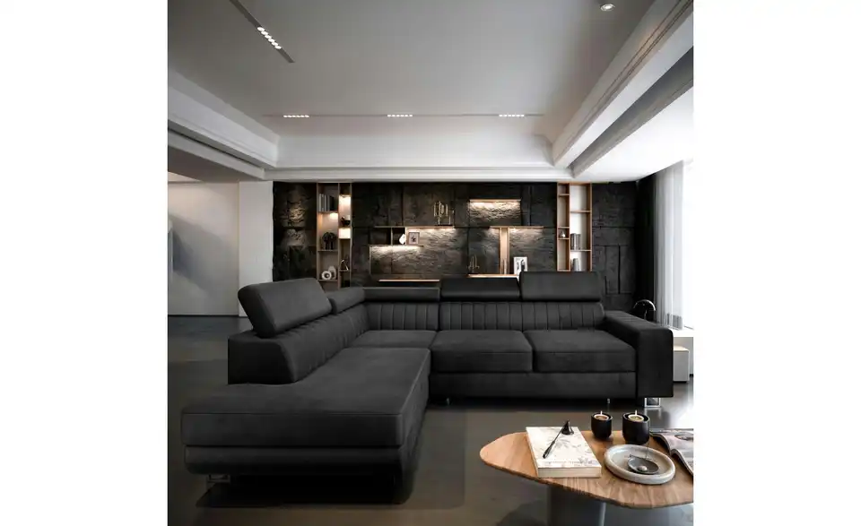 MASSENO Ecksofa Nola mit Schlaffunktion, in Wohnsituation