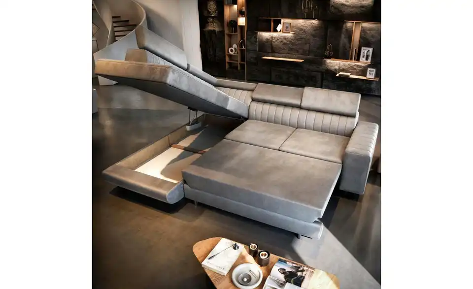 MASSENO Ecksofa Nola mit Schlaffunktion, Funktionsansicht