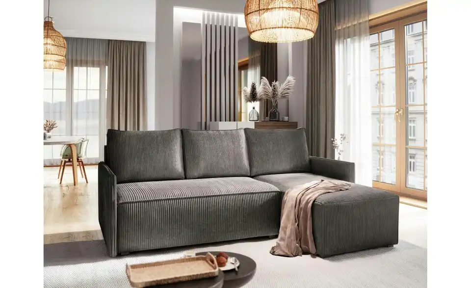 MASSENO Ecksofa Perusi mit Schlaffunktion, in Wohnsituation