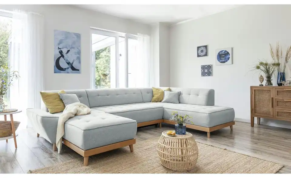 Miuform Wohnlandschaft Dazzling Daisy mit Schlaffunktion, in Wohnsituation