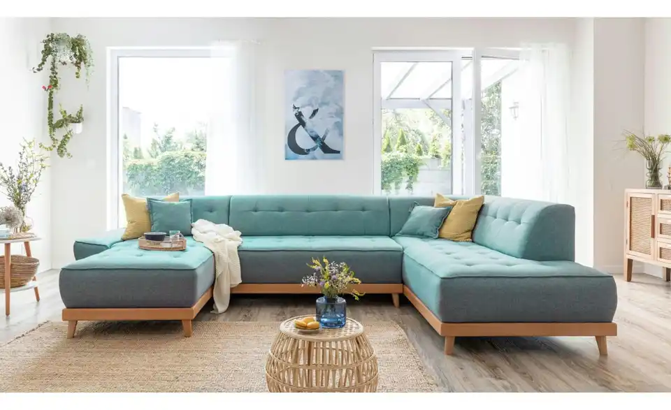 Miuform Wohnlandschaft Dazzling Daisy mit Schlaffunktion, in Wohnsituation