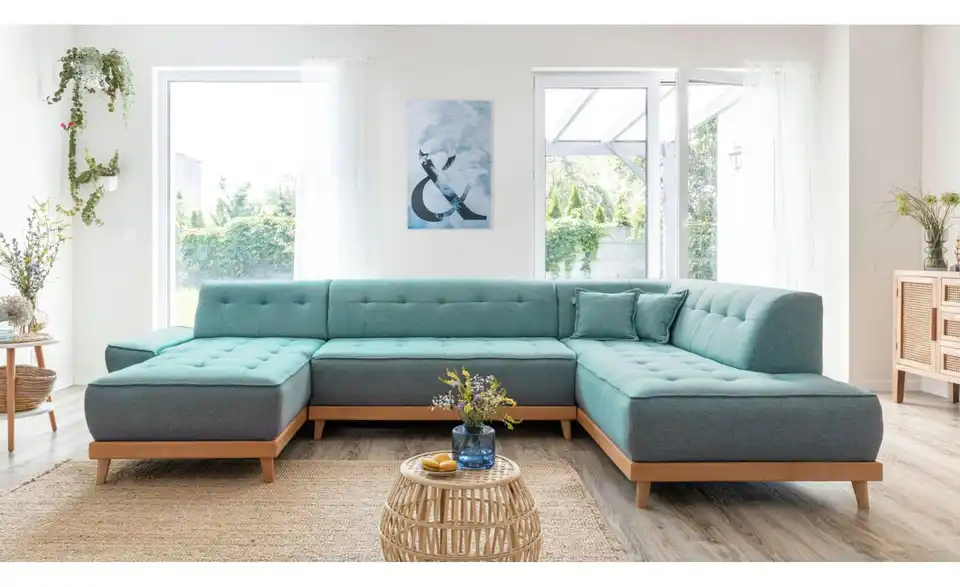 Miuform Wohnlandschaft Dazzling Daisy mit Schlaffunktion, in Wohnsituation