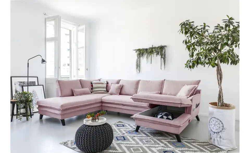 Miuform Wohnlandschaft Charming Charlie mit Schlaffunktion, Funktionsansicht