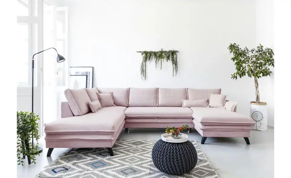 Miuform Wohnlandschaft Charming Charlie mit Schlaffunktion, in Wohnsituation