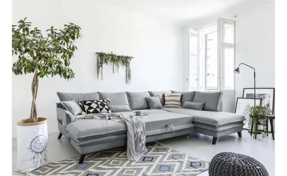 Miuform Wohnlandschaft Charming Charlie mit Schlaffunktion, Funktionsansicht