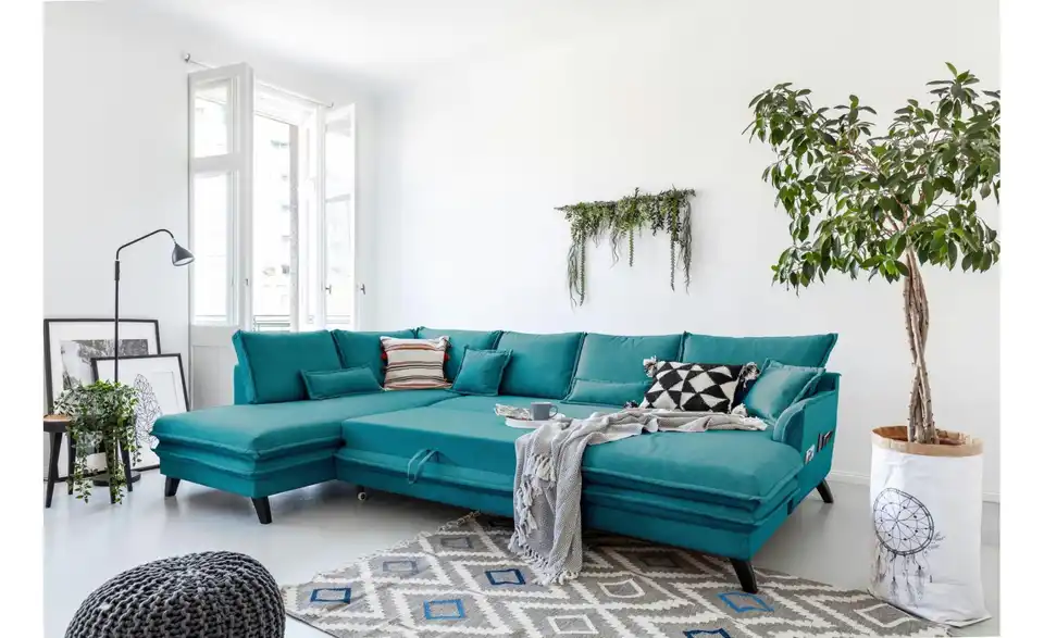 Miuform Wohnlandschaft Charming Charlie mit Schlaffunktion, Funktionsansicht