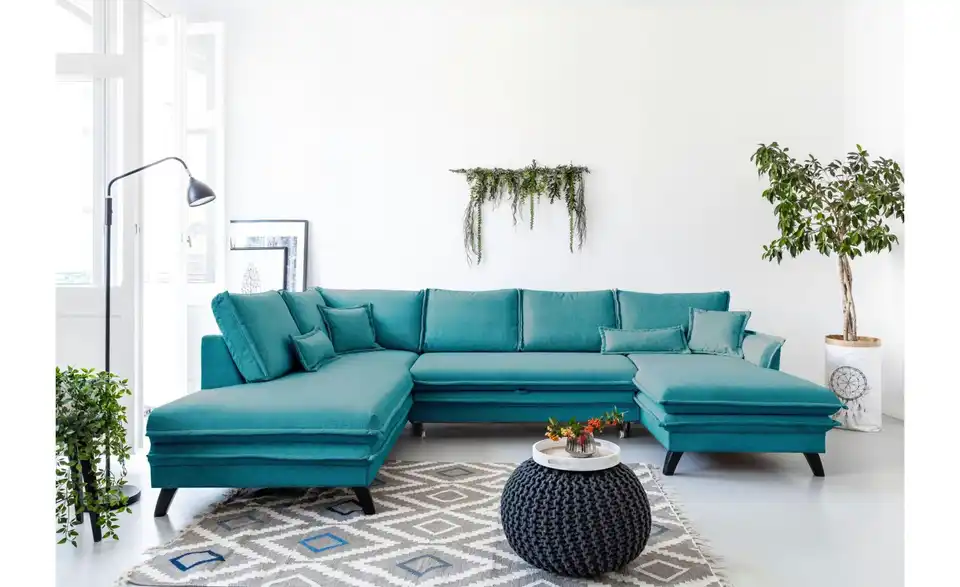 Miuform Wohnlandschaft Charming Charlie mit Schlaffunktion, in Wohnsituation