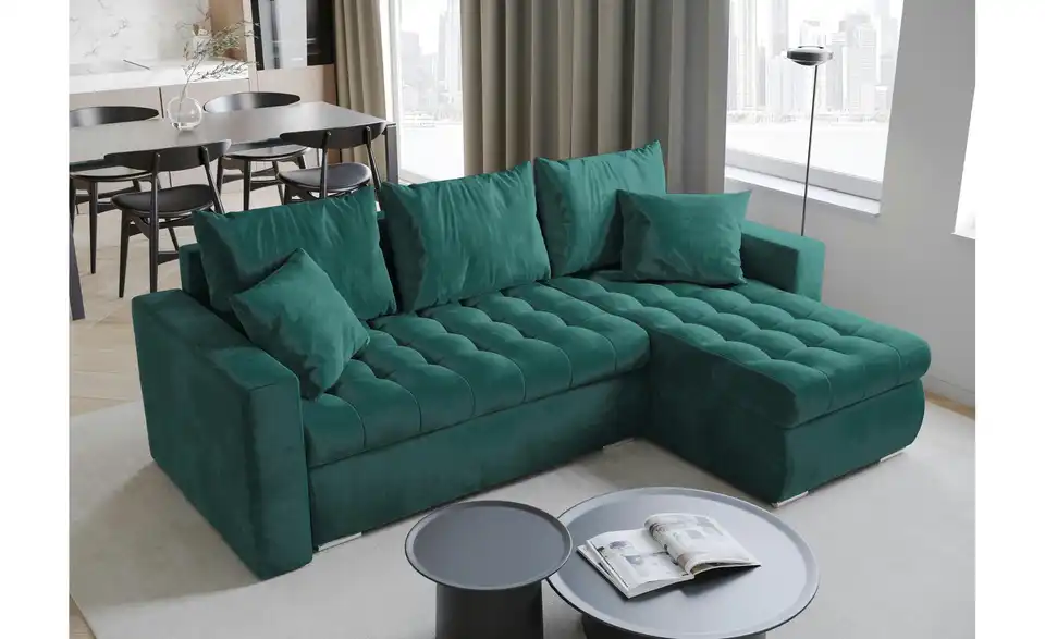 Ecksofa mit Schlaffunktion Luis, in Wohnsituation