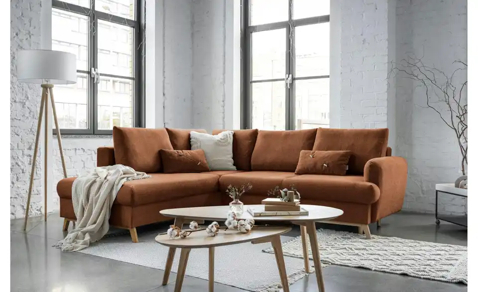 Miuform Ecksofa Scandic Lagom mit Schlaffuntkion, in Wohnsituation