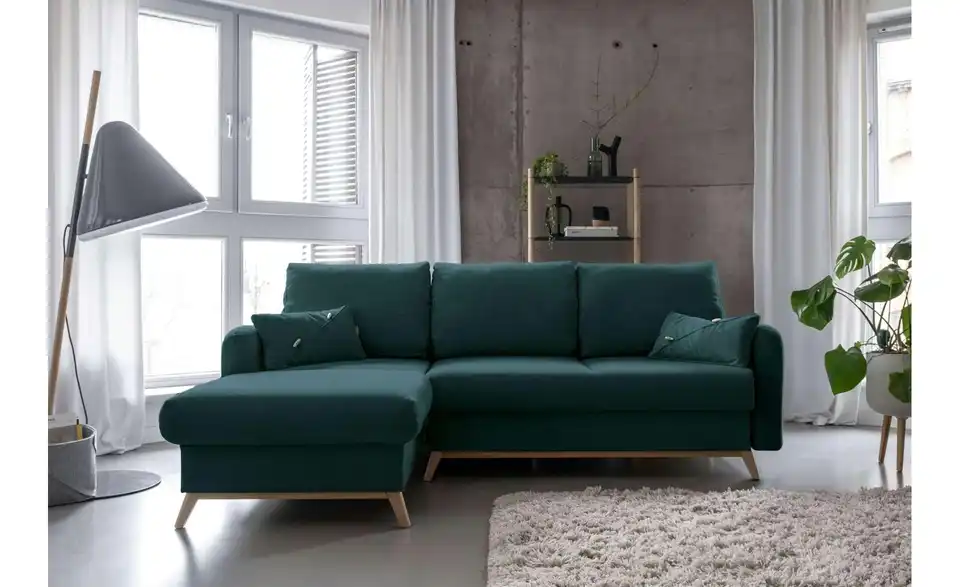 Miuform Ecksofa Scandic Lagom mit Schlaffunktion, in Wohnsituation