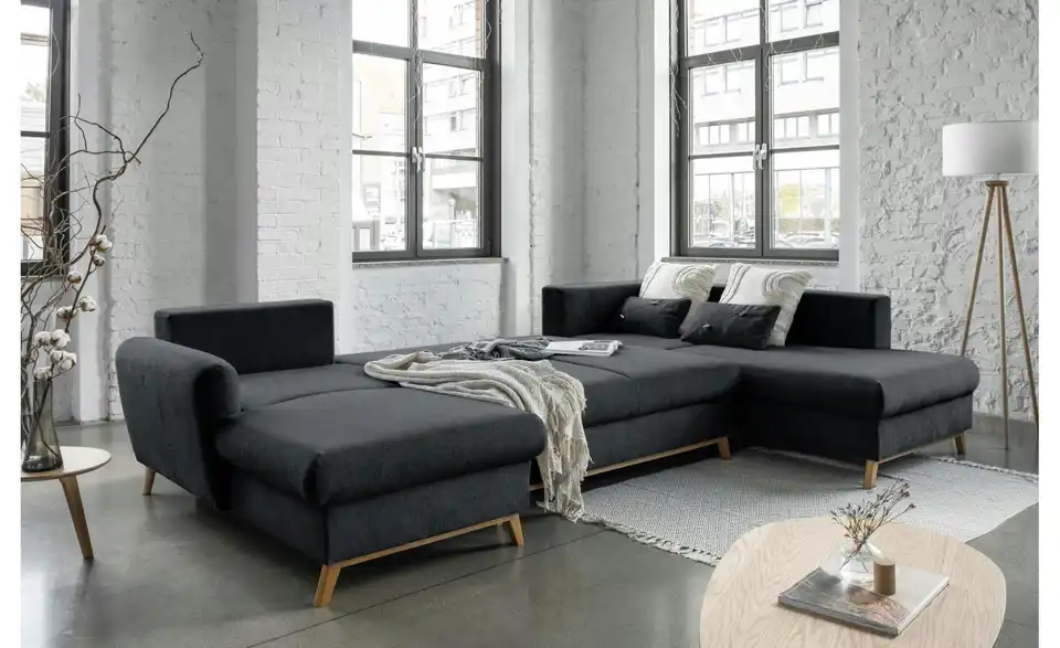 Miuform Wohnlandschaft Scandic Lagom mit Schlaffunktion, Funktionsansicht