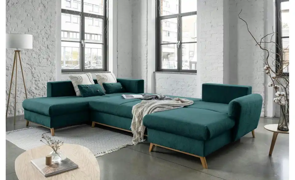 Miuform Wohnlandschaft Scandic Lagom mit Schlaffunktion, Funktionsansicht