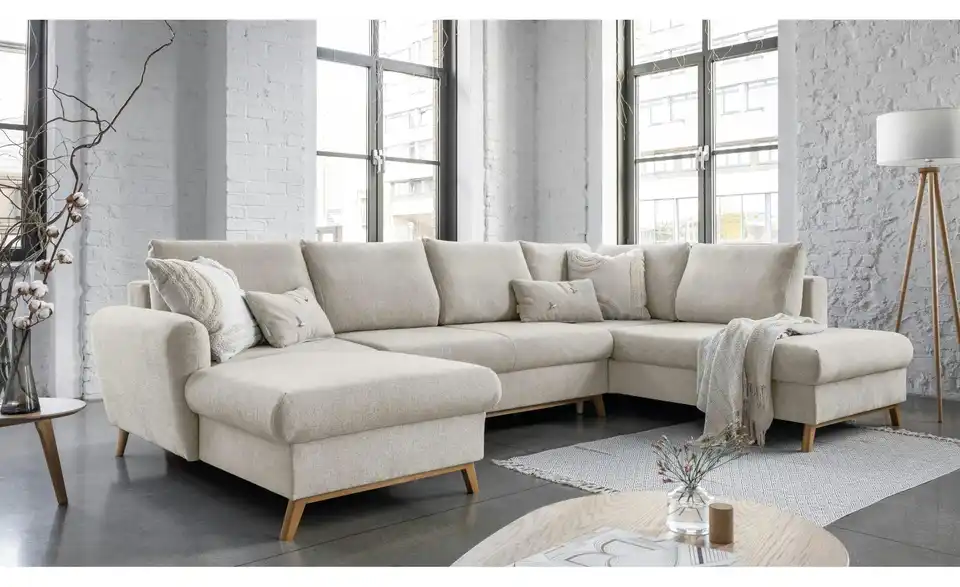 Miuform Wohnlandschaft Scandic Lagom mit Schlaffunktion, in Wohnsituation